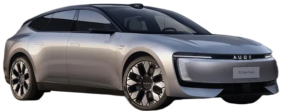 Audi E5 Sportback in Silber schräg von vorne, Herstellerbild SAIC Audi
